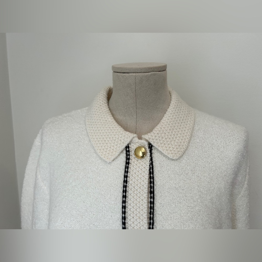 J. Crew Ivory Bouclé lady cardigan sweater Ivory - Picture 4 of 10